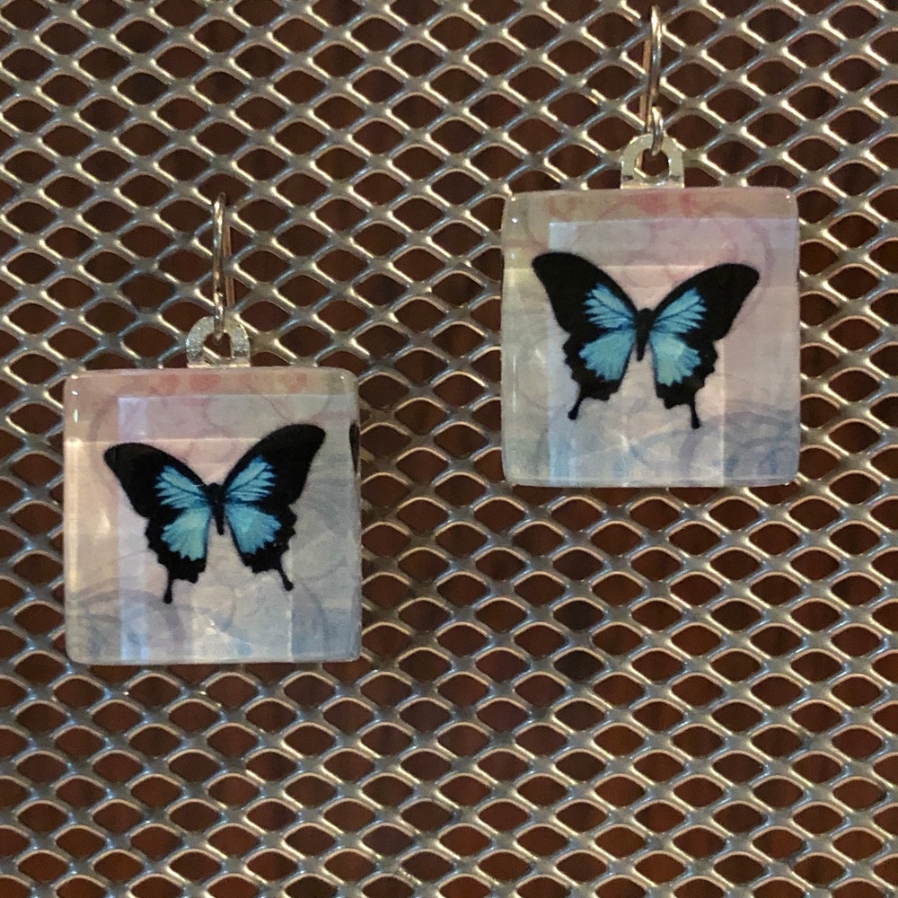 Butterfly Block Earrings